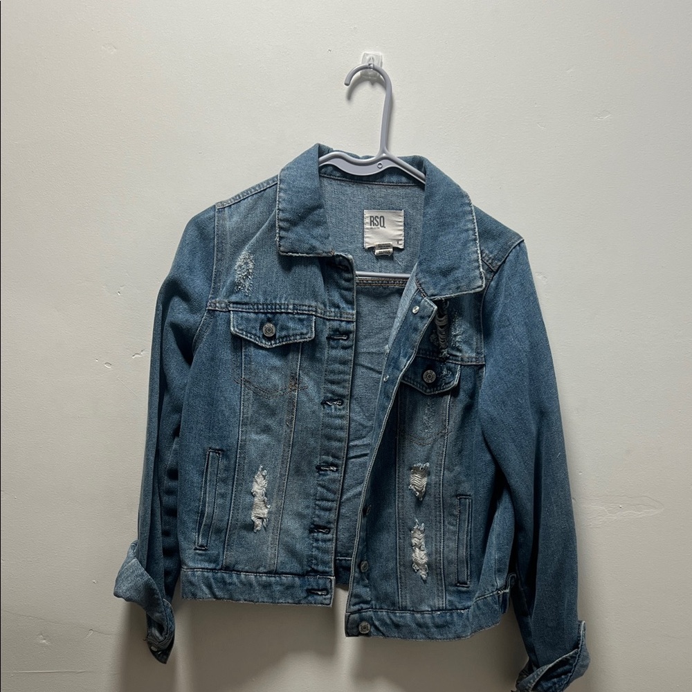 RSQ Blue Denim Jacket Size S